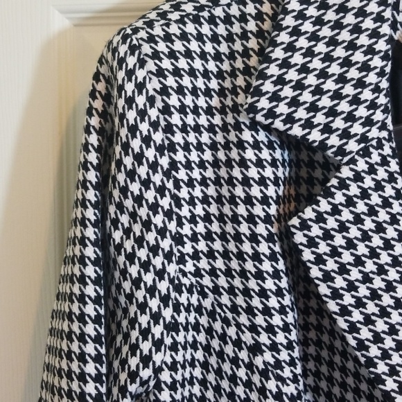 JESSICA LONDON HOUNDSTOOTH PRINT COAT LIGHTWEIGHT - Picture 2 of 7